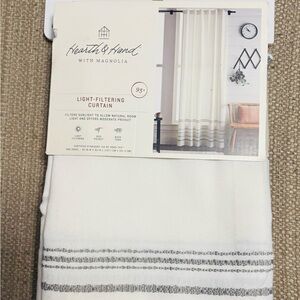 Hearth & Hand RETIRED Farmhouse Light Filtering Filtering Curtain Panel